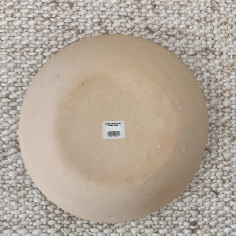 🍊🥣 Serving Bowl Opal Blue Paisley Cobalt Terrafirma Ceramics 12” D x 3” H 🏺🍋 - Picture 5 of 8